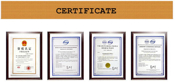Aluminum Rivets certificate