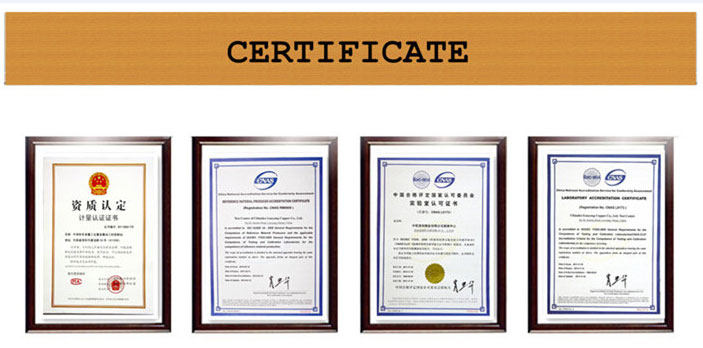 C77000 قطاع الزنك والنيكل والنحاس certificate